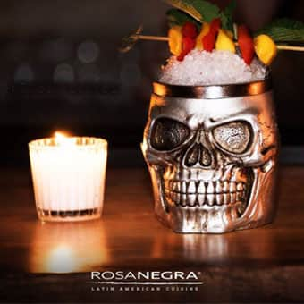 Los mejores cocteles en el restaurante rosa negra